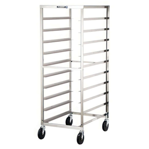Lakeside 158 10 Pans Stainless Steel Full Height 5" Casters Sheet Pan and Tray Rack