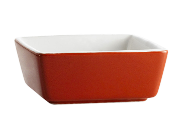 CAC China F-BW4-R/W 5 Oz. Super White Porcelain Square Fortune Bowl (4 Dozen Per Case)