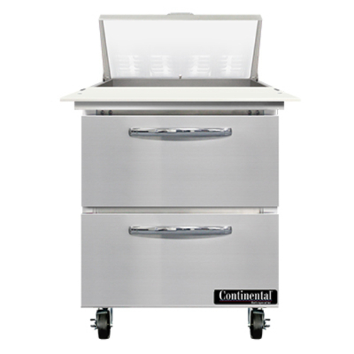 Continental Refrigerator SW27N8C-D 27.5" W One-Section Two Drawer Sandwich Unit