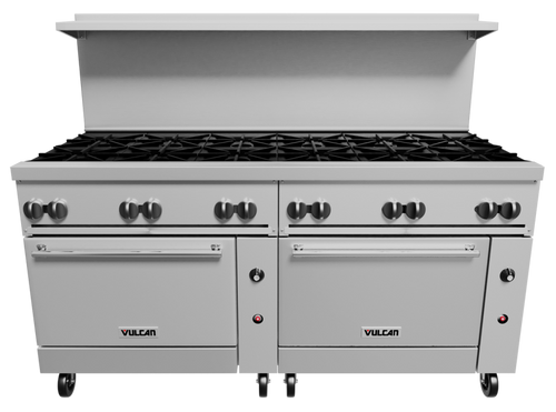 Vulcan 72RS-12B 72" Gas Restaurant Range - 360,000 BTU