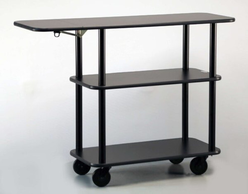 Lakeside 36102 48" W Rectangular 3 Open Shelves Service Cart