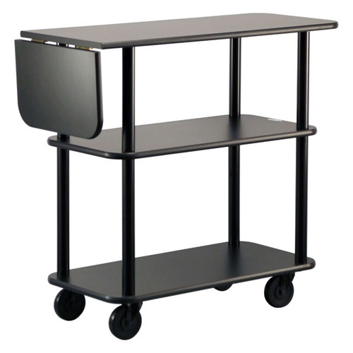 Lakeside 36102 48" W Rectangular 3 Open Shelves Service Cart