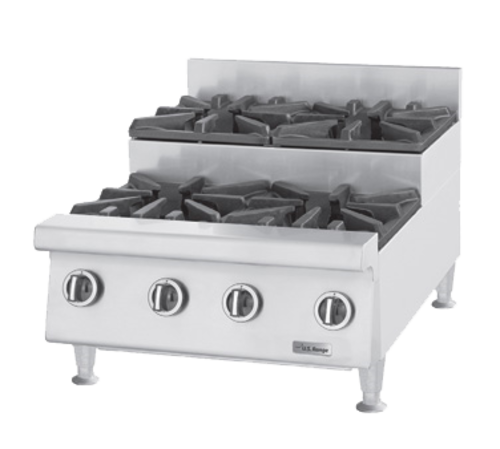Garland UTOG36-SU6 35.44" Gas Countertop Hotplate - 180,000 BTU