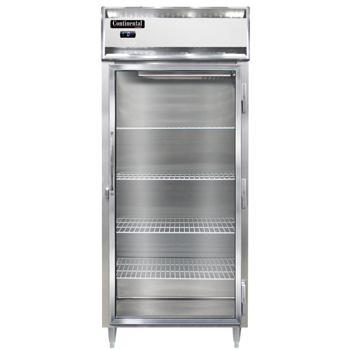 Continental Refrigerator DL1FX-GD 36.25" W One-Section Glass Door Reach-In Designer Extra-Wide Freezer - 115 Volts