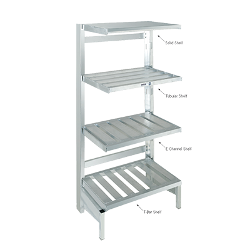 Channel ECC2436 Shelf 4" E-Channel 36"W Cantilevered Aluminum Construction