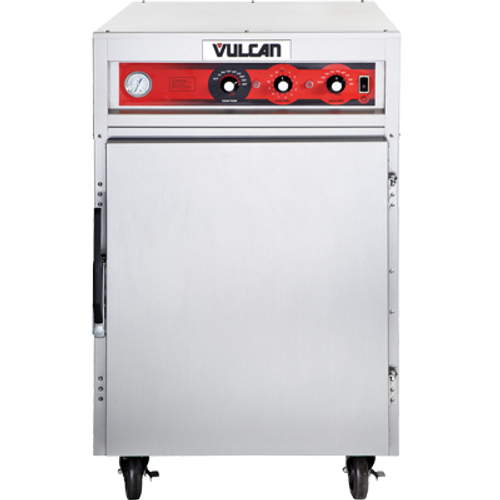 Vulcan VRH8 Single Deck Stainless Steel Mobile Cook and Hold Cabinet - 208 Volts