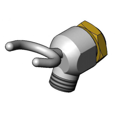 T&S Brass B-0104-LF Wall Hook Outlet 3/4-14Un male outlet 3/8" NPT