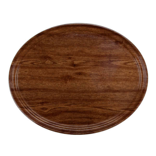 Cambro 2500304 19.25" Oval Fiberglass Serving Camtray - 6/Case