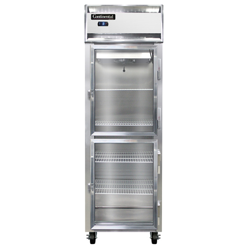Continental Refrigerator 1FSNSSGDHD 26" W One-Section Glass Door Freezer - 115 Volts