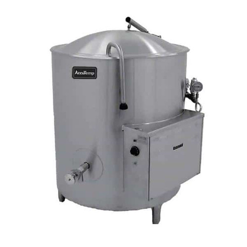 AccuTemp ALLEC-40-E 40 Gal. Stainless Steel Electric AccuTemp Edge Series Stationary Kettle - 208 Volts