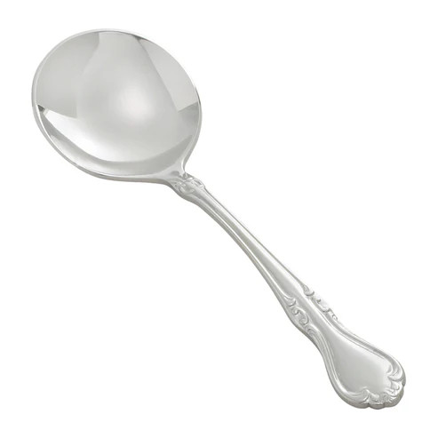 Winco 0039-04 5-7/8" 18/8 Stainless Steel Bouillon Spoon (Contains 1 Dozen)