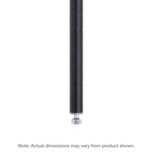 Metro 7Pbl Super Erecta Post 7-1/2"H Black Finish