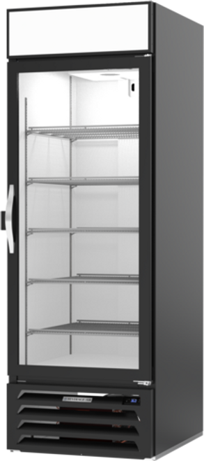 Beverage Air MMR23HC-1-B-IQ 28.25" W One-Section Glass Door MarketMax Refrigerated Merchandiser
