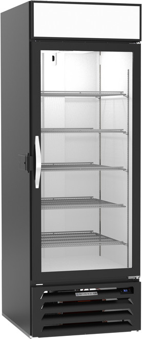 Beverage Air MMR23HC-1-B-IQ 28.25" W One-Section Glass Door MarketMax Refrigerated Merchandiser