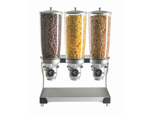 Cal-Mil 3516-3-13FF Cereal Dispenser (3) 5L Capacity Cylinders 19"