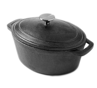 American Metalcraft CIPO3 3 Qt. Cast Iron Oval Casserole Dish