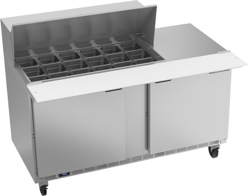 Beverage Air SPE60HC-18M 60" W Two-Section Two Door Mega Top Refrigerated Counter