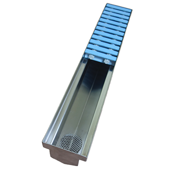 IMC Teddy TRE-48-PFG-ADA TRE 4" x 48" Stainless Steel Trench Drain System with ADA Grating