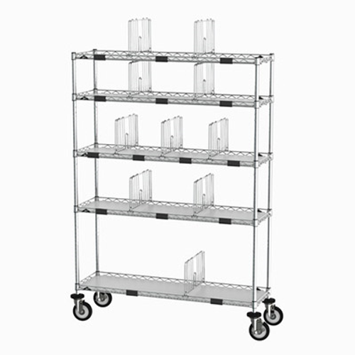 Metro CR1448TGCOPS To-Go Order Pick-Up Station 69" Wire Take-Out Shelving Station