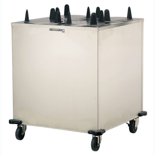Lakeside 5409 Easy-Glide 9.13" Dia. Round Stainless Steel 4-Tube Non-Heated Mobile Dish Dispenser
