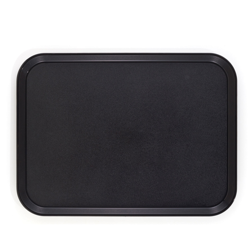 Cambro 1418CWNS110 14" Black Rectangle Camwear Tray - 12/Case