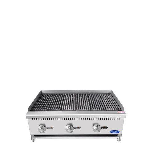 Atosa ATCB-36-NG 36" Natural Gas Countertop CookRite Charbroiler - 105,000 BTU