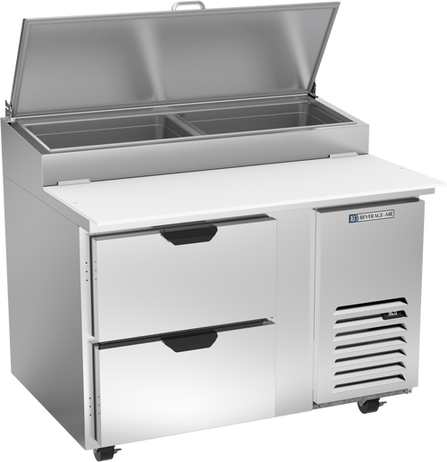 Beverage Air DPD46HC-2 46" W One-Section Pizza Top Refrigerated Counter