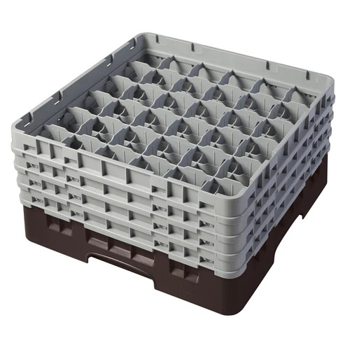 Cambro 36S800167 Camrack Glass Rack With (4) Soft Gray Extenders - 2 Cases