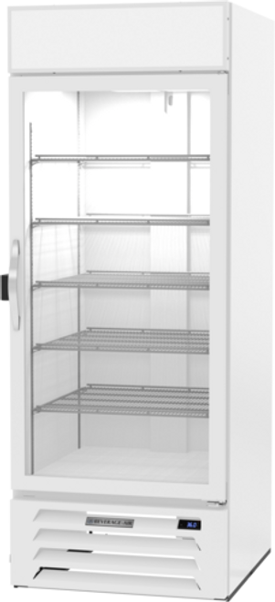 Beverage Air MMR27HC-1-W-IQ 31.25" W One-Section Glass Door MarketMax Refrigerated Merchandiser
