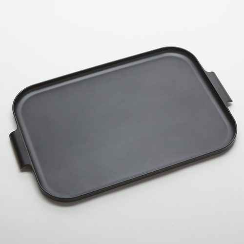 American Metalcraft MTB20 Melamine Black Rectangular Endurance Market Tray