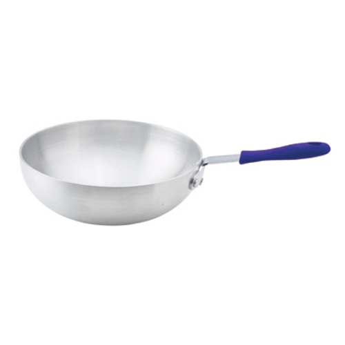 Winco ASFP-11 11" Dia. Aluminum Round Stir Fry Pan