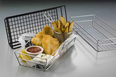 American Metalcraft GCRC1362 Metal Rectangular Tabletop Basket