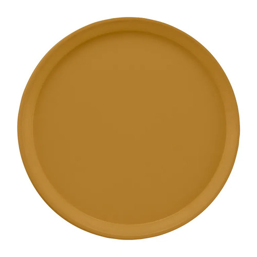 Cambro 1550514 16"Dia. Gold Round Serving Camtray - 12/Case