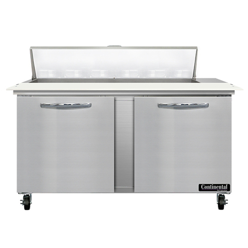 Continental Refrigerator SW60N12C 60" W Two-Section Two Door Sandwich Unit