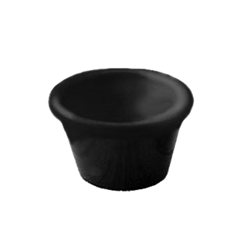 American Metalcraft MRS200BL 2" 2 Oz. Plastic Black Ramekin