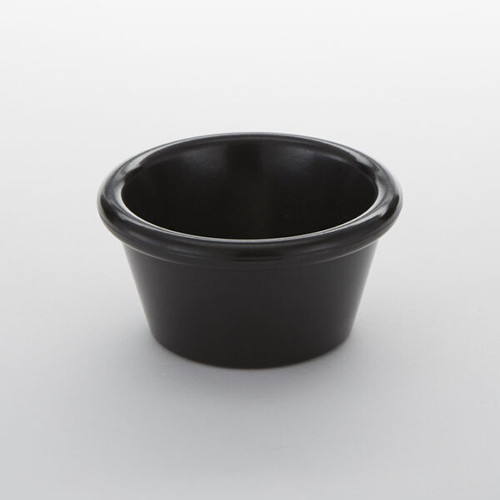 American Metalcraft MRS200BL 2" 2 Oz. Plastic Black Ramekin