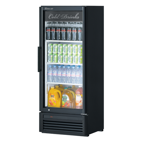 Turbo Air TGM-12SD-N6 25.75" W One-Section Glass Door Super Deluxe Refrigerated Merchandiser