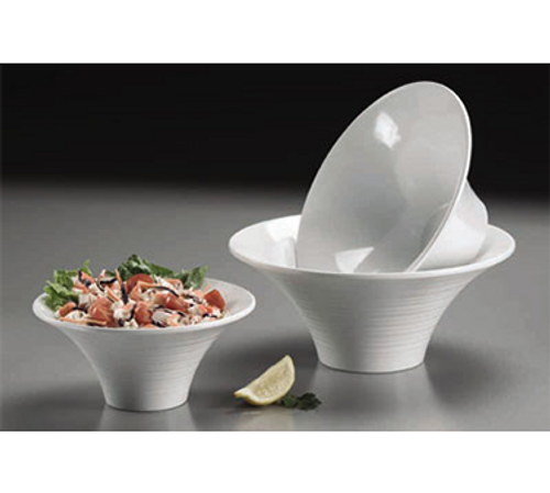 American Metalcraft FLRB11 11" 80 Oz. Plastic White Round Endurance Serving Bowl