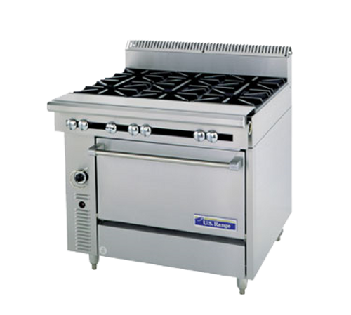 Garland C0836-13L-NG 36" Natural Gas Cuisine Series Heavy Duty Range - 145,000 BTU