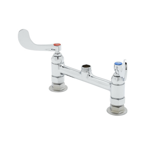 T&S Brass B-0220-LN-WH4 Mixing Faucet double deck mount 8"