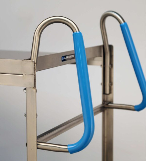 Lakeside 5910 Ergo-One 18.63" W Stainless Steel 2 Tier Heavy Duty Utility Cart