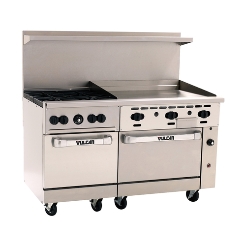 Vulcan 60SS-4B36GT 60" Gas Restaurant Range - 30,000 BTU