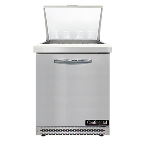 Continental Refrigerator SW27N12M-FB 27.5" W One-Section One Door Mighty Top Sandwich Unit