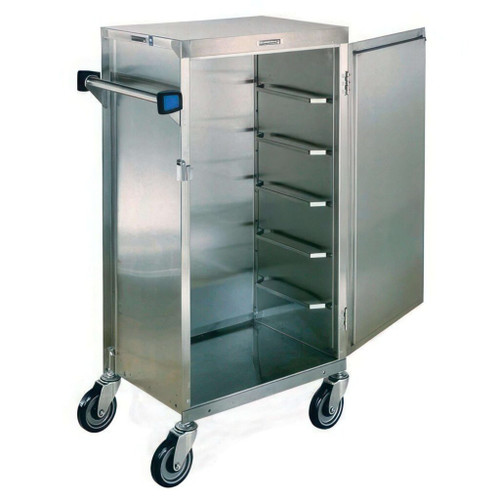 Lakeside 854 17.25" W Stainless Steel 6 Trays Non-Insulated Tray Delivery Cart
