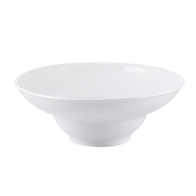 CAC China RCN-408 8.25" Dia. 36 Oz. Super White Porcelain Round RCN Specialty Mediterranean Salad Bowl (1 Dozen)
