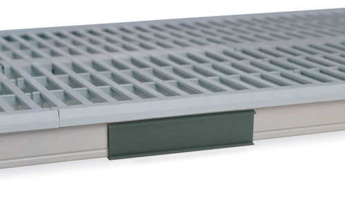 Metro CSM6-GRX Metromax I Shelf Marker 6" x 1-1/2" Snaps Over Edge Gray