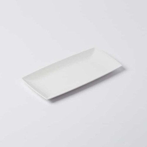 American Metalcraft TMW13 Melamine White Rectangular Endurance Serving Tray