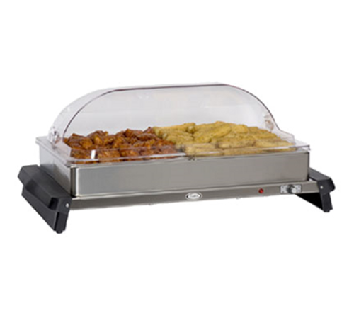 Cadco WTBS-2RT 26" 2 Pan Double Buffet Server Countertop - 120 Volts