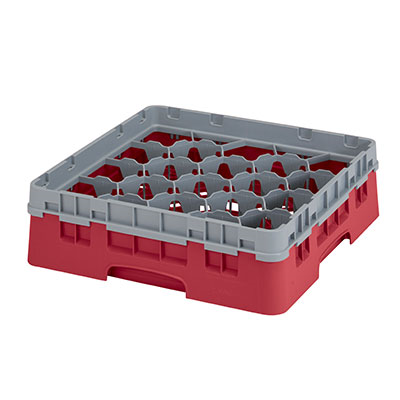 Cambro 20S318416 Camrack Glass Rack With Soft Gray Extender - 5 Cases