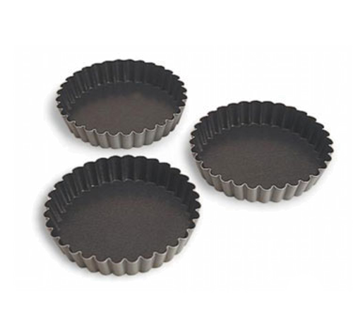 Matfer Bourgeat
 331612
 3.75" x 0.63"
 Round
 Steel
 Exopan Tartlet Mold - 1 Pack